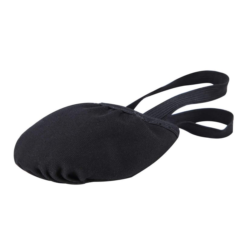 Linodes Canvas Contemporary Pirouette Lyrical Half Sole Jazz Ballet Dance Shoe Turning Shoes for Women and Girls-Black-M - Image 1